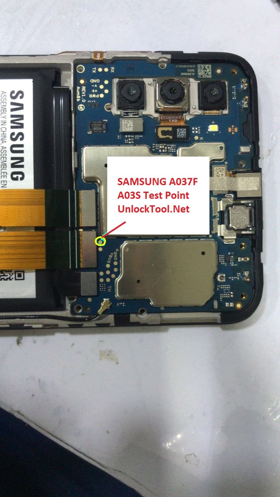 Samsung Galaxy A03s Test Point / EDL Point